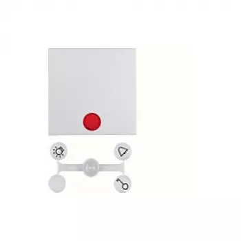 Wall plate / switch cover berker 16218989 — screwless white plastic, 1-piece