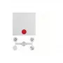 Wall plate / switch cover berker 16218989 — screwless white plastic, 1-piece