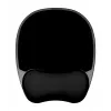 Gel wrist rest mouse pad ActiveJet — black 220×250 mm, gel and silicone, non-slip base