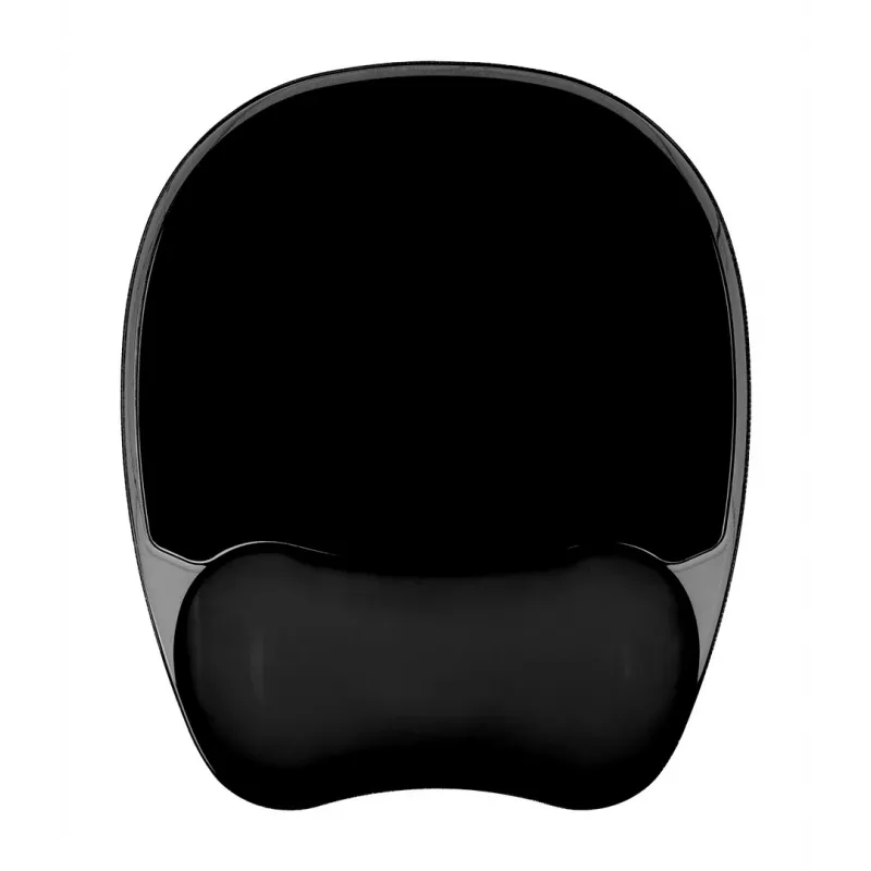 Gel wrist rest mouse pad ActiveJet — black 220×250 mm, gel and silicone, non-slip base