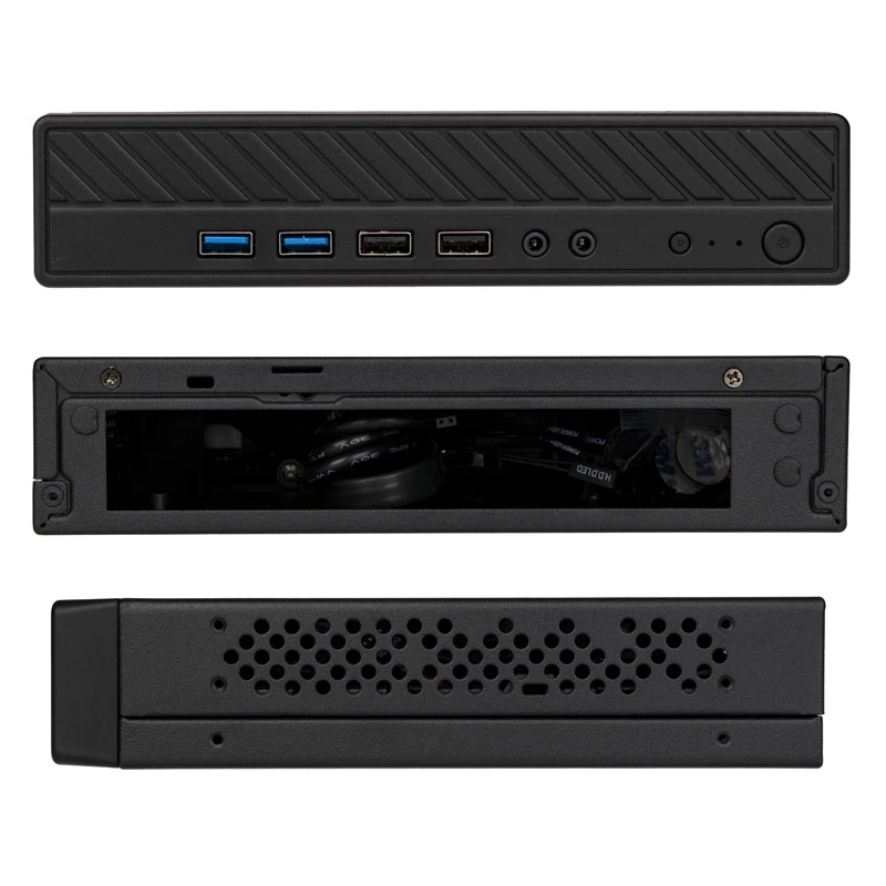 Akasa Cypher MX3 - Mini Tower - PC - SGCC - Black - Thin Mini-ITX - Hard Drive - Power (A-ITX38U3-M1B)