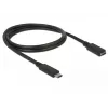 USB Cable DeLOCK 85533 USB 3.2 Gen 1 1m USB C Black