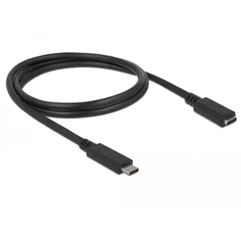 USB Cable DeLOCK 85533 USB 3.2 Gen 1 1m USB C Black
