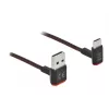 USB Cable DeLOCK EASY-USB 2.0 Type-A male to Type-C male angled 0.5m black