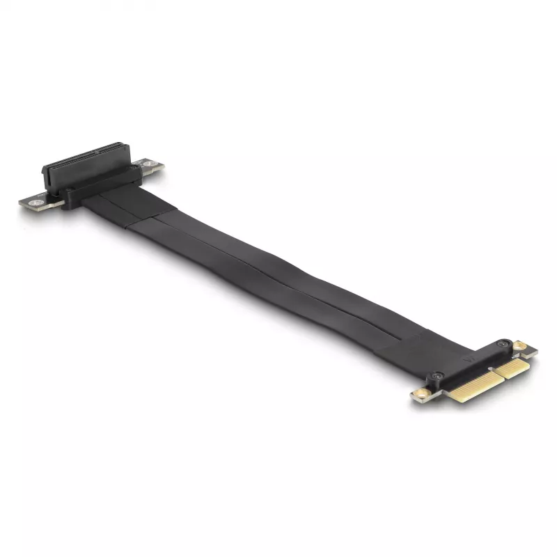 DeLOCK Riser Card PCI Express x4 male to x4 slot 90° angled with cable 30 cm