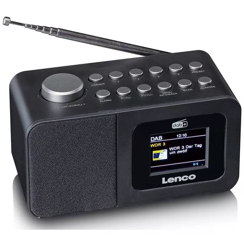 Tabletop radio Lenco CR-625BK — FM/AM receiver with Bluetooth, black