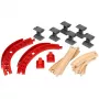 World track pack Berg and Tal, railway Wood/Red, 16-piece