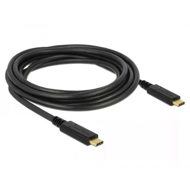 USB Cable DeLOCK 83325 USB 2.0 3m USB C Black