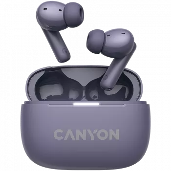 Canyon CNS-TWS10PL Headphones and Headset True Wireless Stereo (TWS) In-Ear calls/music/Sport/everyday use USB Type-C Bluetooth Violet (CNS-TWS10PL)