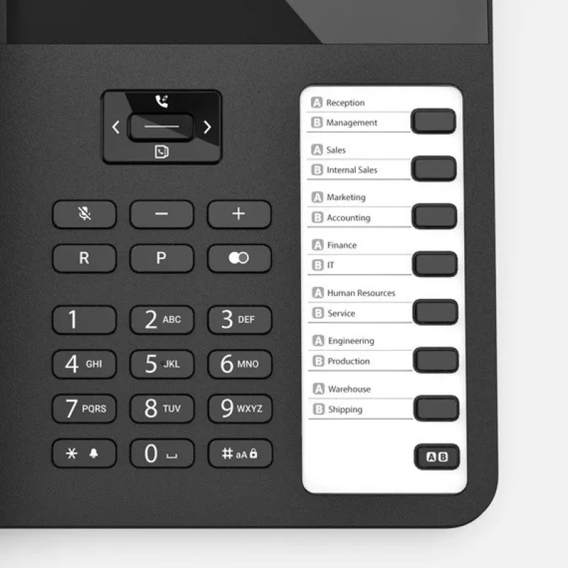 Wired Desk Phone Gigaset DESK 600 Black — corded desktop telephone with call function