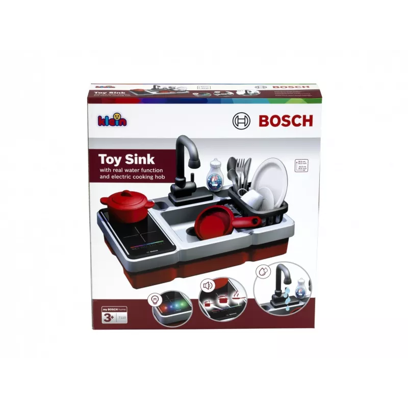 Toy sink with water function and light KLEIN model 7110 – children's play kitchen accessory