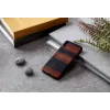 Smartphone case man and wood for iPhone XS Max — ebony black, protective hard back cover