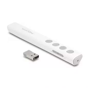 DeLOCK USB Laser Presenter white Wireless USB RF Nano Receiver