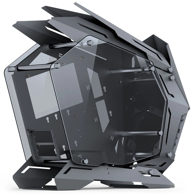 Jonsbo MOD3 Mini Micro-ATX Tower Showcase Tempered Glass - Grey - Tower