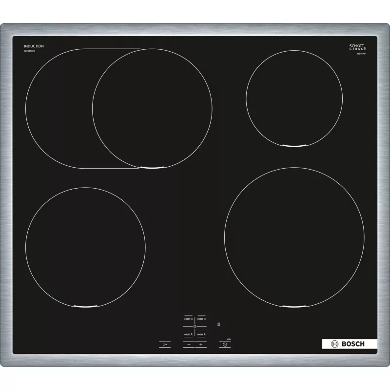 Bosch HEG578BB4 + NIF645CB5E cooking appliance set Zone induction hob Electric