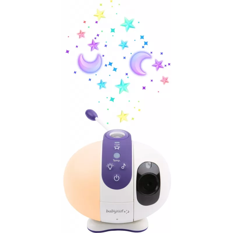 Indoor Wi‑Fi Panoramic Camera Olympia BC 2000 — 2 MP, 1080p, 330° horiz / 145° vert, 2.4 GHz, Android/iOS (Purple/White)