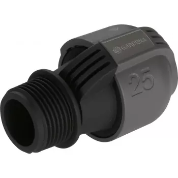 Sprinklersystem connector 25mm > 1, black connector/Grey