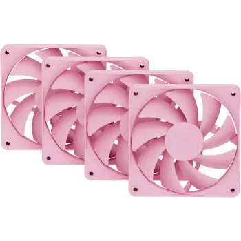 Computer cooling fan HYTE FA12-SM-4 120 mm, 1500 RPM, 72 m³/h, 1.6 mmH2O, FDB, rose, 4 pcs