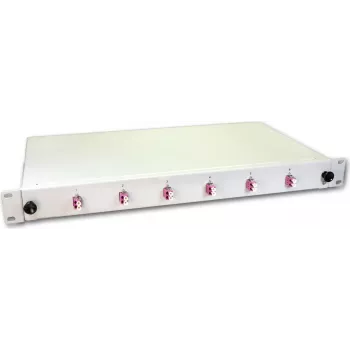 Lightwin LWL Splice Box, 12 Fibres, 6x DLC Multimode, 50/125µm OM4 Pigtail Splice Boxes (SPBOX 12G50 OM4 DLC)