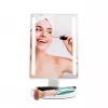 Freestanding Makeup Mirror Girmi BE04 — Rectangular 1x Magnification, White LED, USB/4×AA, 180° Rotation