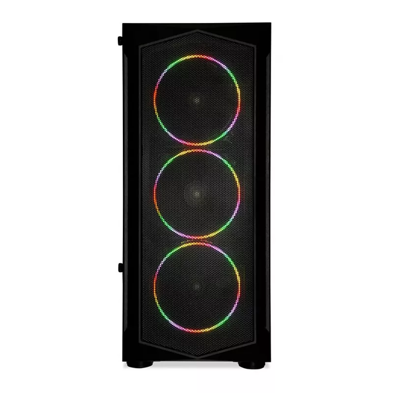PC Case IBOX LUPUS 27 Midi Tower ATX, tempered glass, RGB, 455×200×380 mm, supports ATX, GPU up to 32 cm