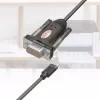 Unitek Y-1105K USB-C to RS-232 Adapter, 1.5 m, Black