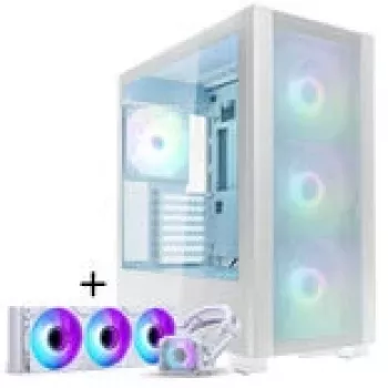 PHANTEKS XT Pro Ultra Tempered Glass Windows, D-RGB + Glacier One 360M25 Gen2 DRGB, 360mm, Bundle - White