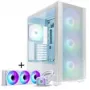 PHANTEKS XT Pro Ultra Tempered Glass Windows, D-RGB + Glacier One 360M25 Gen2 DRGB, 360mm, Bundle - White