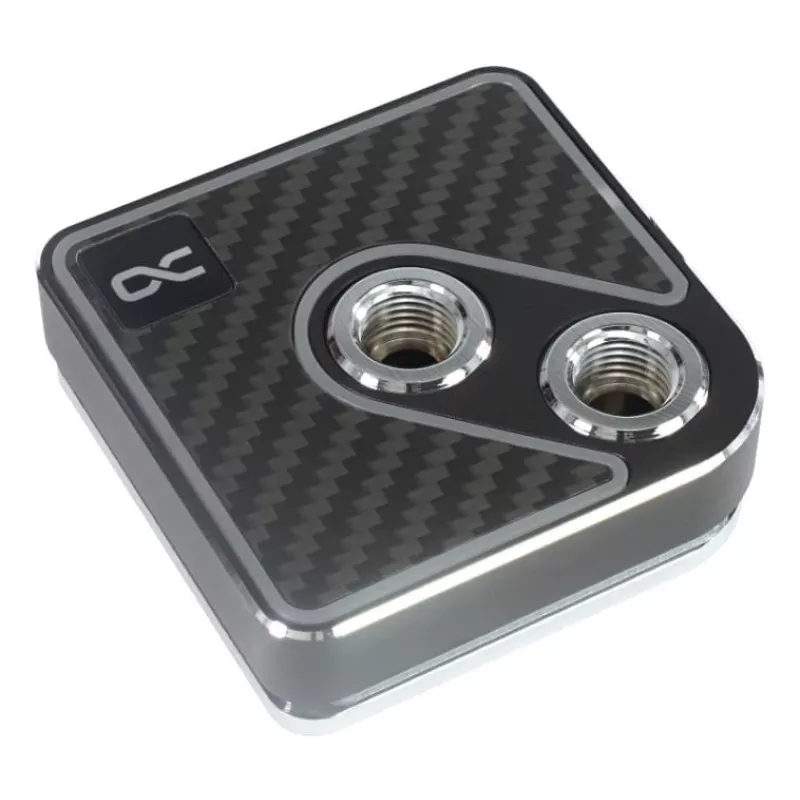 Water block Alphacool Core 1 Aurora Carbon Brass Copper Nickel Black 72mm