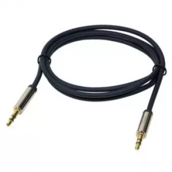 Logilink - Audio Cable - Mini-Phone Stereo 3.5 mm (M) - Mini-Phone Stereo 3.5 mm (M) - 3 m - dark blue (CA10300)