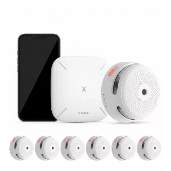 X-sense X-SENSE-FS61-6-1-RF-Smoke Detector-SET-MIT-GATEWAY