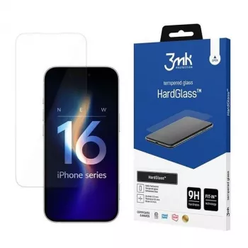 Tempered glass screen protector 3MK for iPhone 16 Pro Max 6.9, hardness 9H