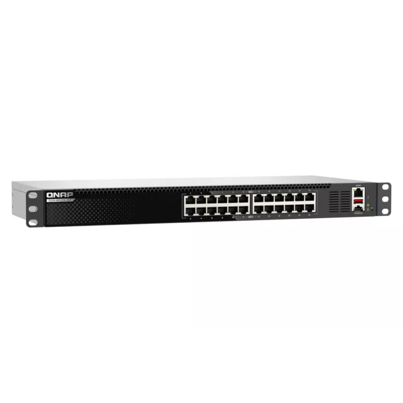 QNAP QSW-M3224-24T network switch Managed L3 10G Ethernet (100/1000/10000) 1U Black, Silver
