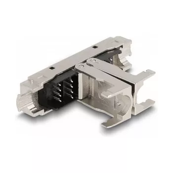 DeLOCK RJ45 Coupler LSA to LSA Cat.6A toolfree Black