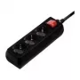 Hama 00108816 surge protector Black 3 AC outlet(s) 230 V 3 m