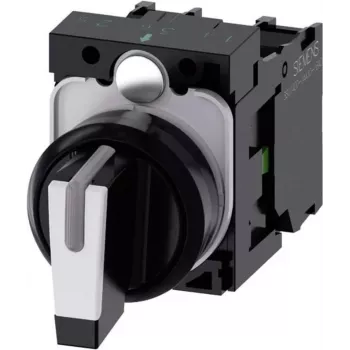 Siemens Drehschalter Frontring Kunststoff Schwarz, Weiß 2 x 45 ° SIRIUS ACT 3SU1100-2BL60-1NA0 1 St. (3SU1100-2BL60-1NA0)
