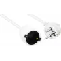 Power extension cable helos 262878 CEE 7/7 (male angled) to CEE 7/7 (female straight) 250V 16A 10m white