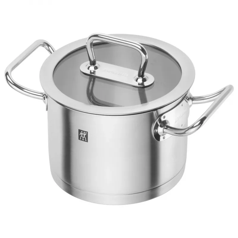 Cookware set ZWILLING 65120-005-0 — 5-piece stainless steel saucepans, lids, oven- and dishwasher-safe, non-stick coating, max 200°C