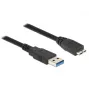 USB Cable DeLOCK 85073 USB 3.2 Gen 1 1.5m USB A Micro-USB B Black