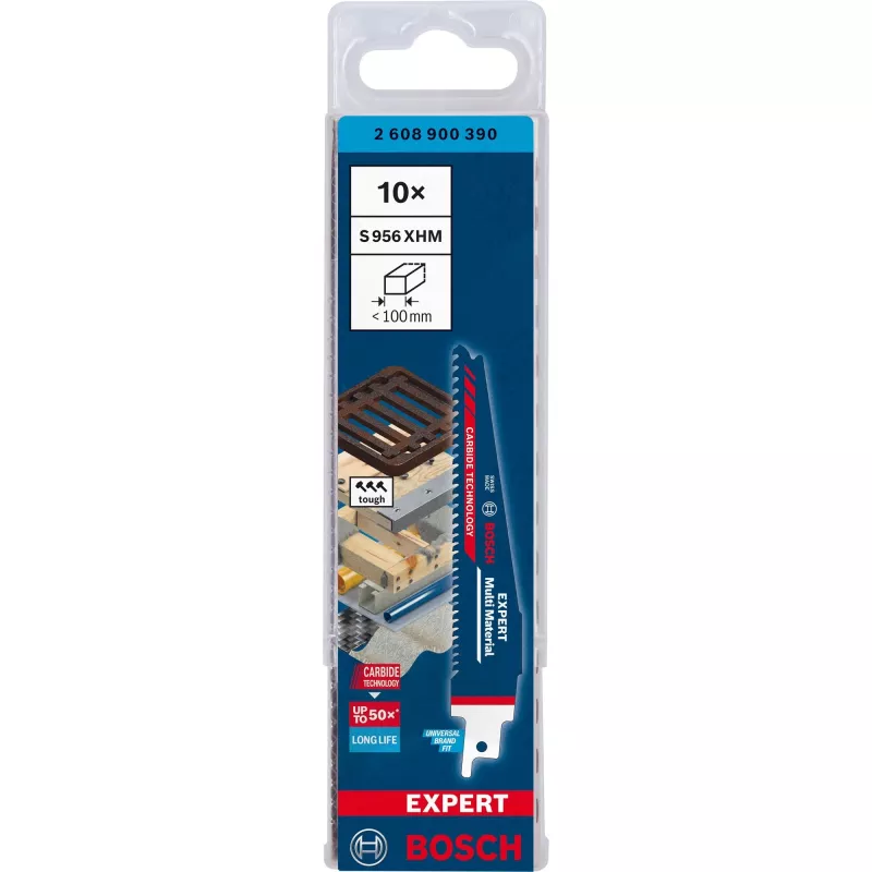 Bosch 2 608 900 390 jigsaw/scroll saw/reciprocating saw blade Sabre saw blade Carbide 10 pc(s)