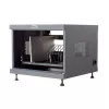 Rack shelf TECHLY 367652 cable organizer with 3M adhesive mounting, steel, 550×550×410 mm, black