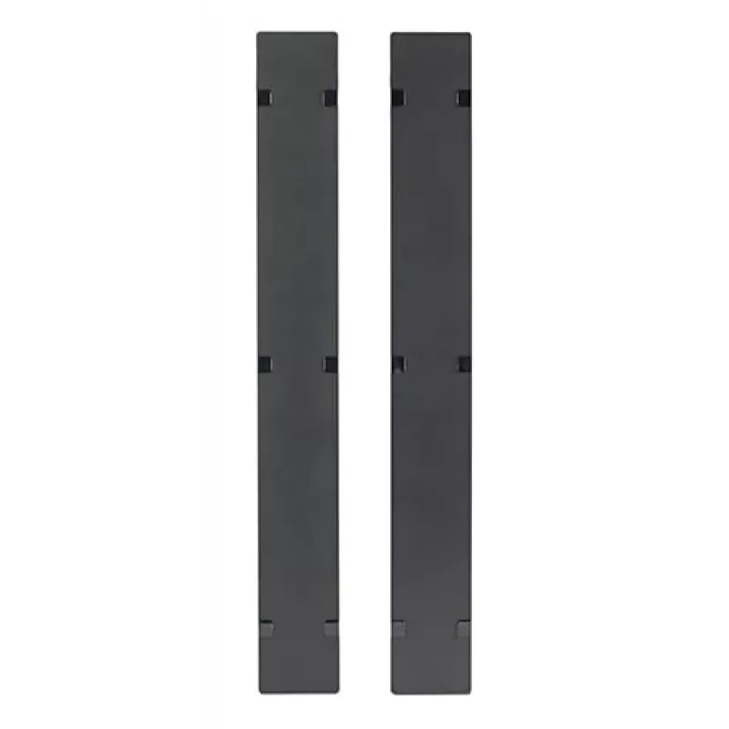 APC NetShelter Cable Management, Vertical Cable Manager, Hinged Covers, for NetShelter SX 750mm W 48U, Set of 2, 109 x 2184 x 13 mm