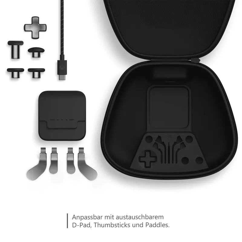 Gaming controller attachment Microsoft Xbox Elite Wireless Controller Series 2 Complete Component Pack Black Silver