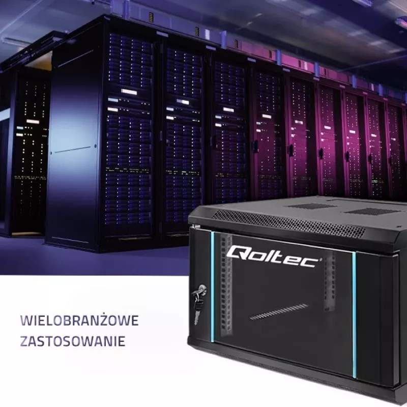 Qoltec 54462 RACK cabinet 19 | 6U | 600 x 370 x 450