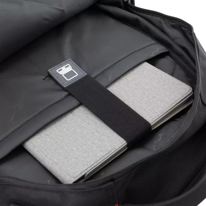Backpack White Shark VOYAGER GBP-012 — black, durable water-resistant design