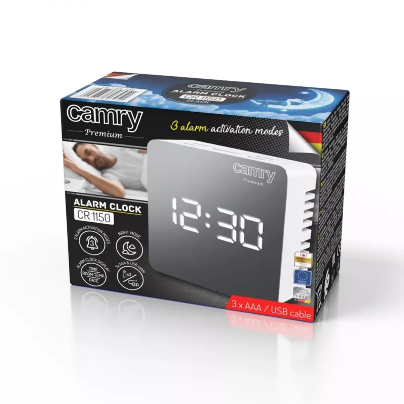 Alarm Clock Camry CR 1150w Alarm function White
