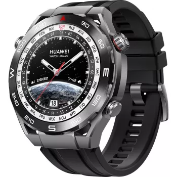 Huawei Watch Ultimate - Smart Watch with Strap - Hydrogenated Nitrile Rubber (HNBR) - Wrist Size: 140-210 mm - Display 3.8 cm (1.5) - NFC, Bluetooth