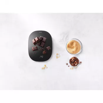 Electronic kitchen scale ZWILLING 53011-053-0 — 10 kg capacity, black oval, LCD display