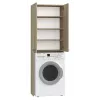Bathroom wall cabinet top e shop POLA DD SONOMA, oak frame, wall-mounted, 4 shelves