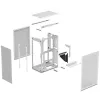 Computer Case SSUPD Meshlicious Full Mesh PCIE 4.0 Edition Mini-ITX Case - White